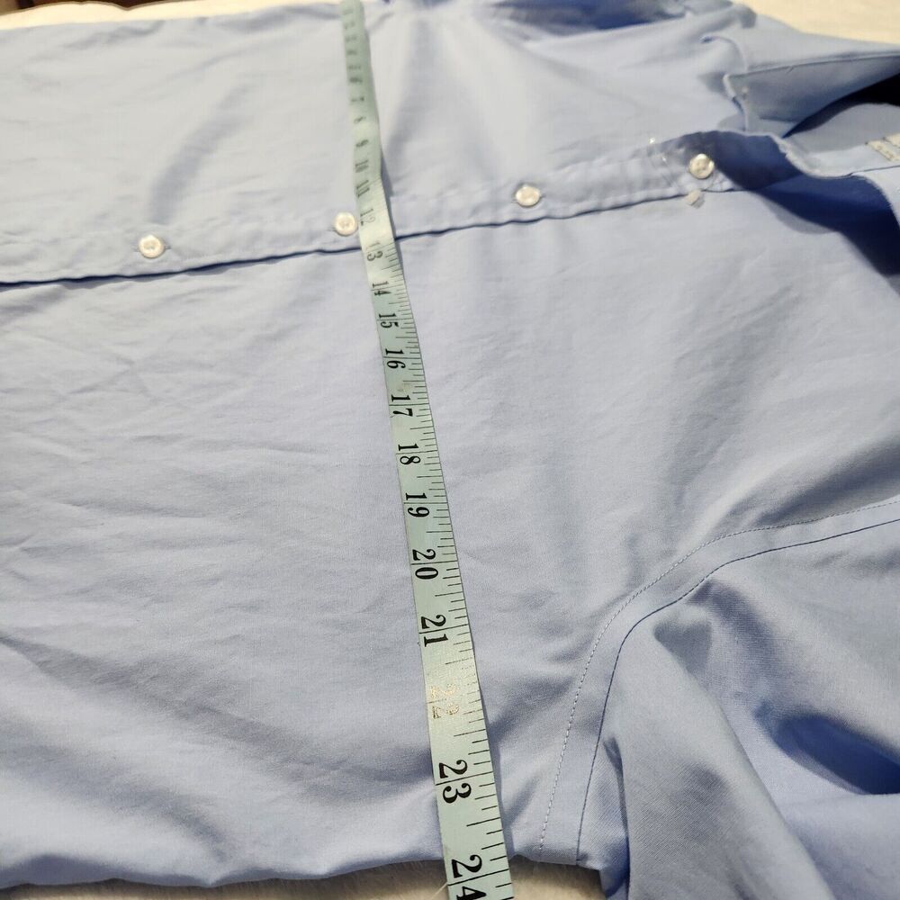 Haggar Classic Fit Shirt Size 16-16.5 Blue Long sleeve - Picture 7 of 11